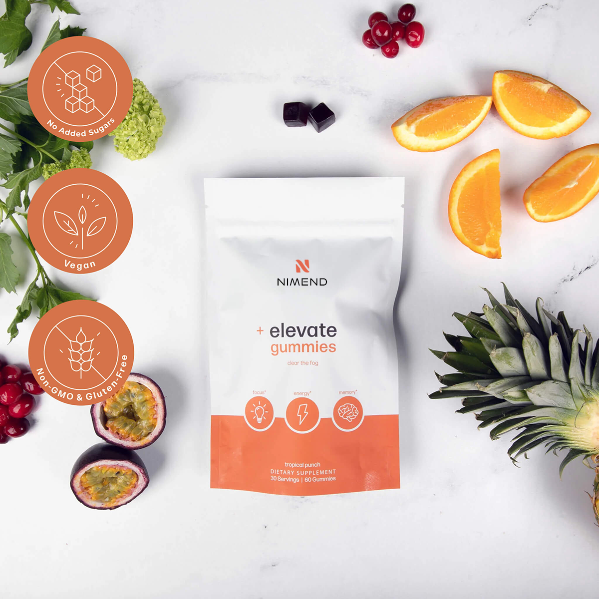 Nimend + elevate gummies
